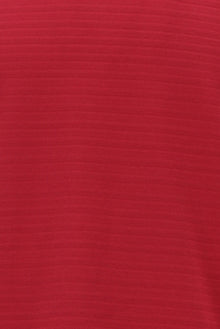 Vişne Bisiklet Yaka Slim Fit Dar Kesim Desenli Merserize Pamuk T-shirt