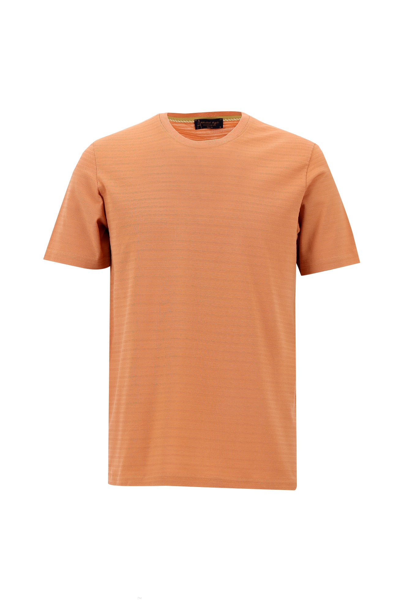 Melon Bisiklet Yaka Slim Fit Dar Kesim Desenli Merserize Pamuk T-shirt