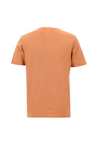 Melon Bisiklet Yaka Slim Fit Dar Kesim Desenli Merserize Pamuk T-shirt