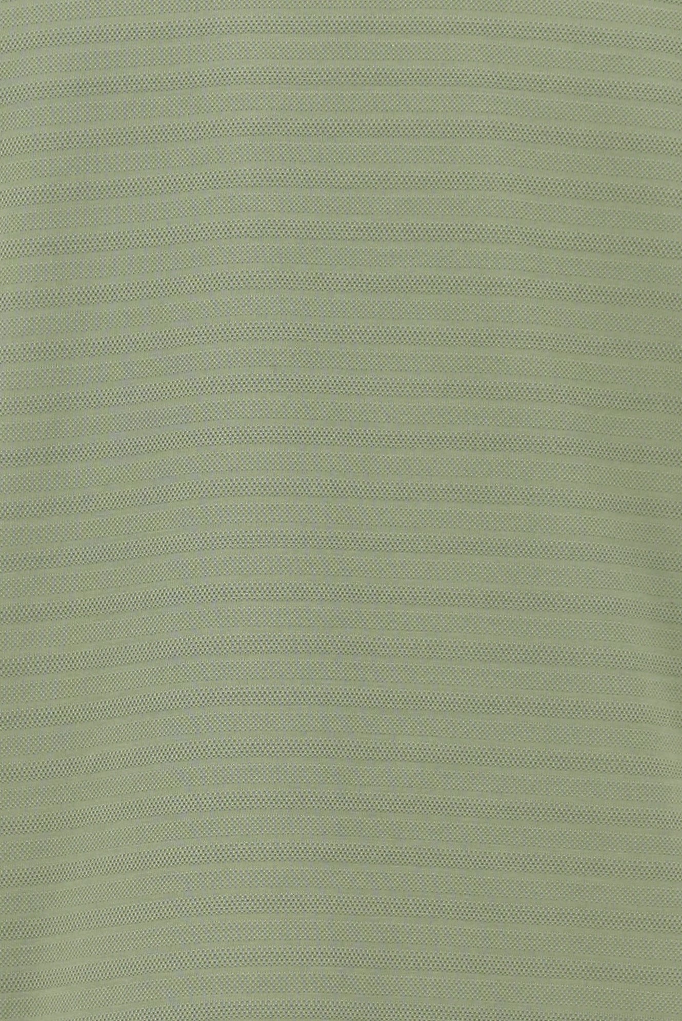 Yağ Yeşili-Olive Bisiklet Yaka Slim Fit Dar Kesim Desenli Merserize Pamuk T-shirt