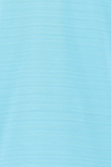 Açık Turkuaz Bisiklet Yaka Slim Fit Dar Kesim Desenli Merserize Pamuk T-shirt