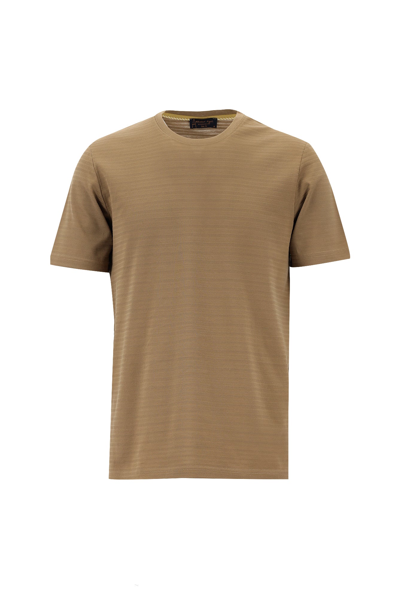 Orta Vizon Bisiklet Yaka Slim Fit Dar Kesim Desenli Merserize Pamuk T-shirt