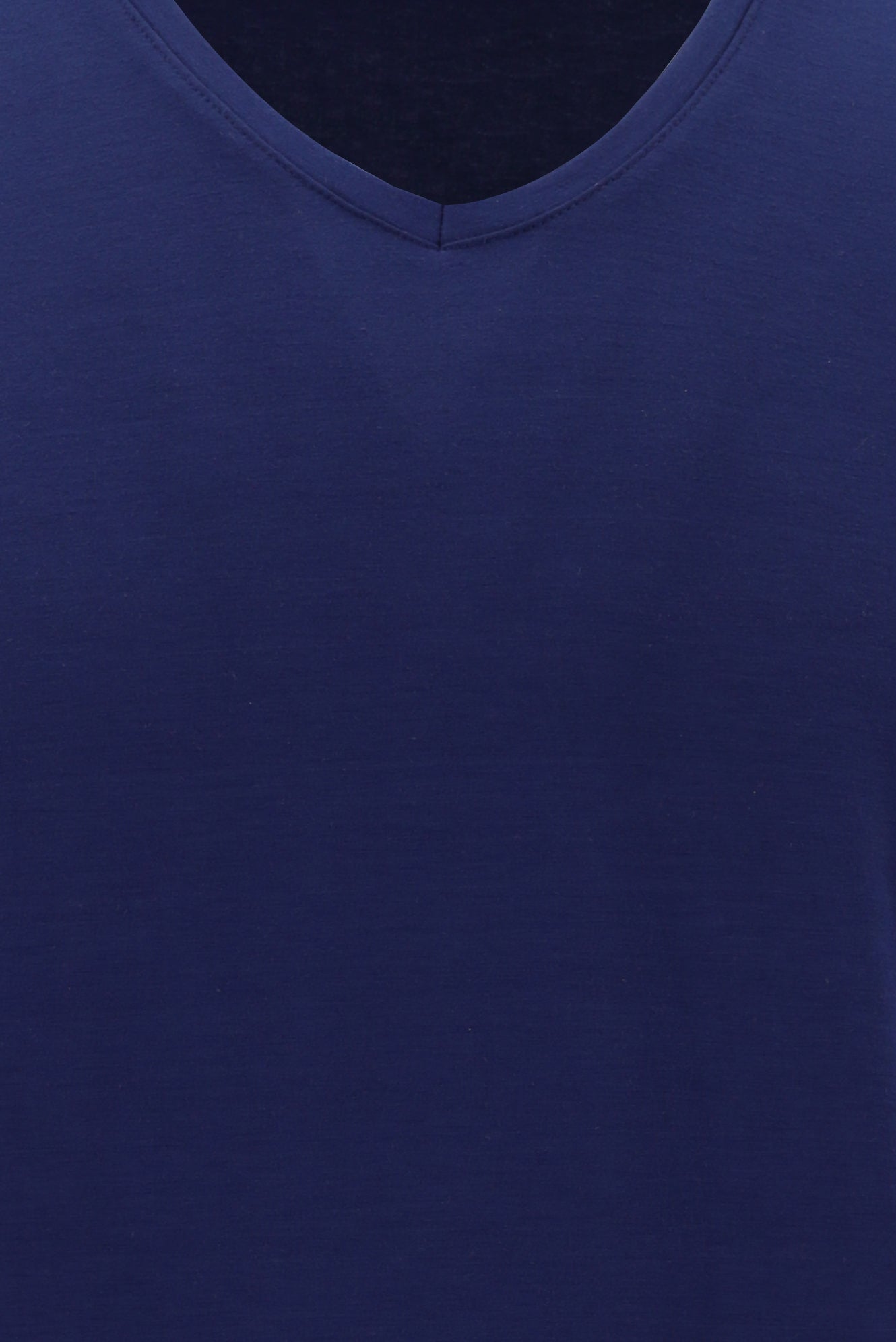 Orta Lacivert V Yaka Slim Fit Dar Kesim Süprem Likralı T-shirt