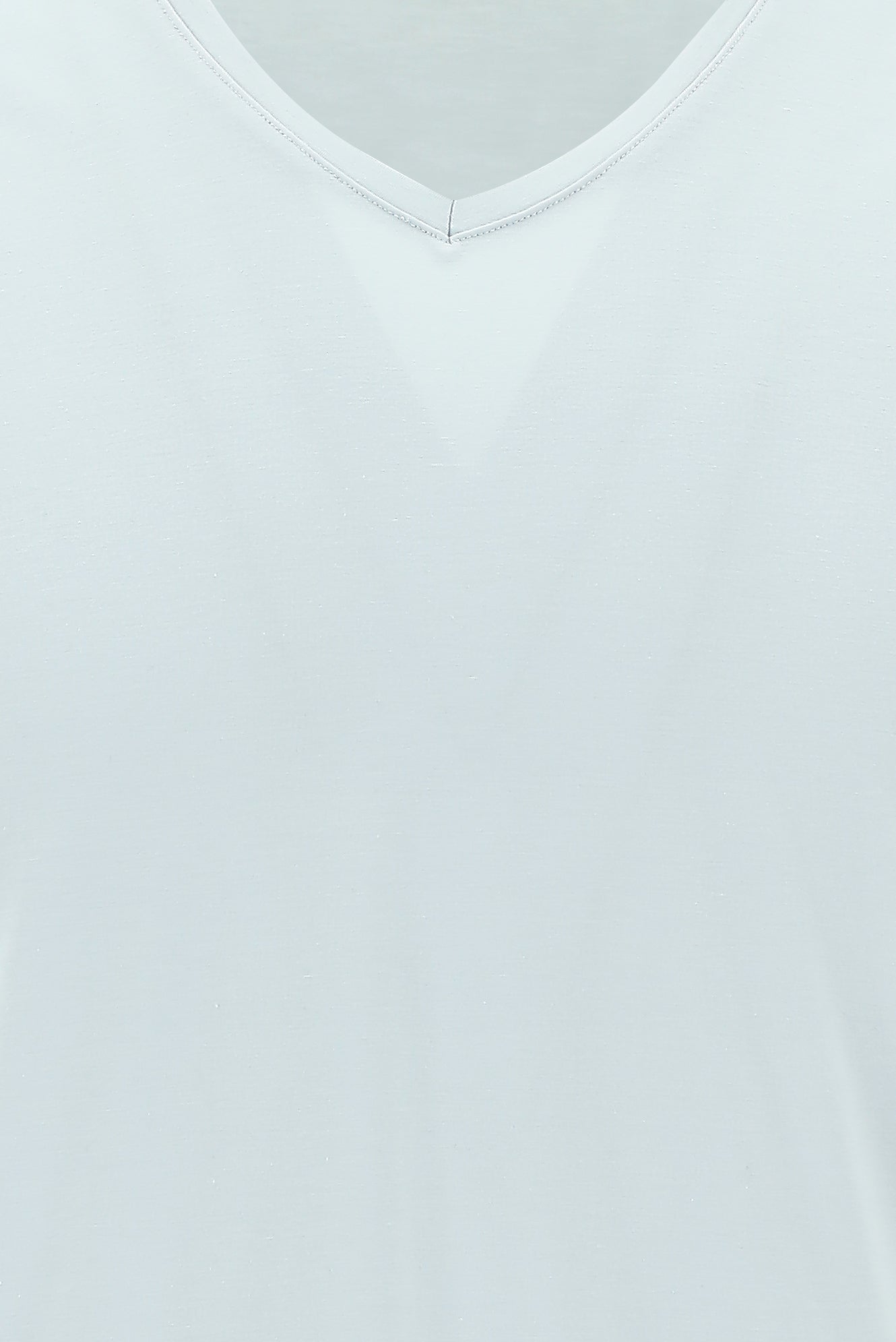 Açık Mavi V Yaka Slim Fit Dar Kesim T-shirt