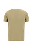 Orta Kahve V Yaka Slim Fit Dar Kesim T-shirt