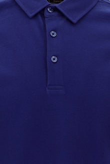 Orta Lacivert Polo Yaka Regular Fit Pamuk T-shirt