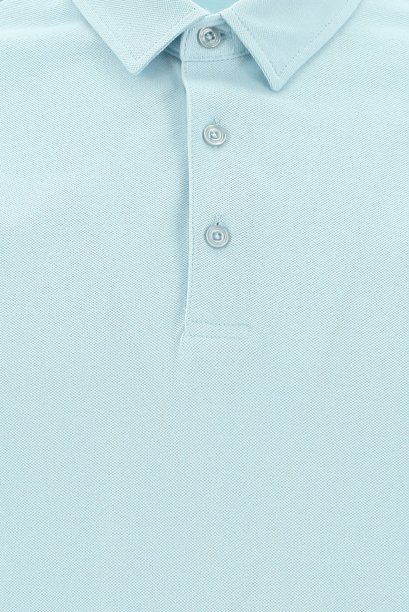 Açık Mavi Polo Yaka Regular Fit Pamuk T-shirt