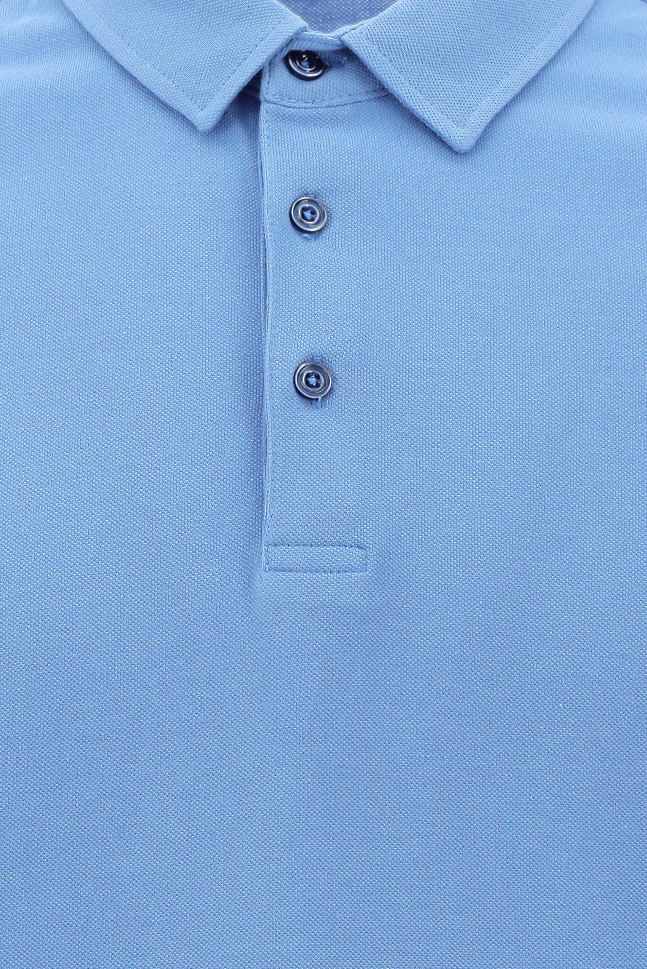 Havacı Mavi Polo Yaka Regular Fit Pamuk T-shirt
