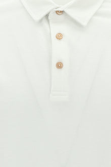 Kırık Beyaz Polo Yaka Regular Fit Pamuk T-shirt