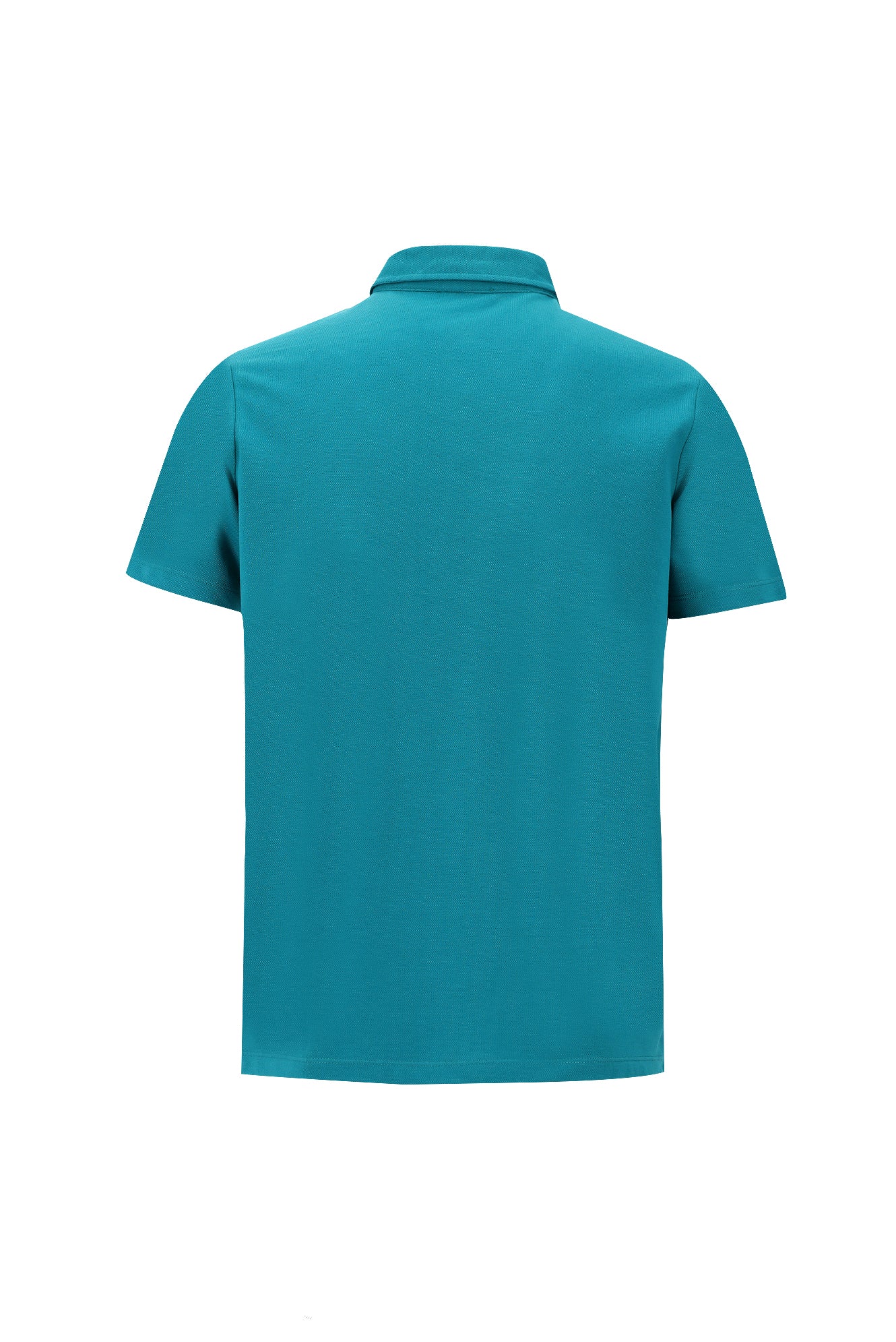 Petrol Yeşili Polo Yaka Regular Fit Pamuk T-shirt