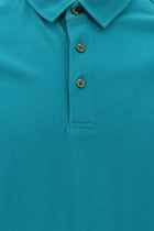 Petrol Yeşili Polo Yaka Regular Fit Pamuk T-shirt