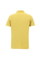 Sarı Polo Yaka Regular Fit Pamuk T-shirt
