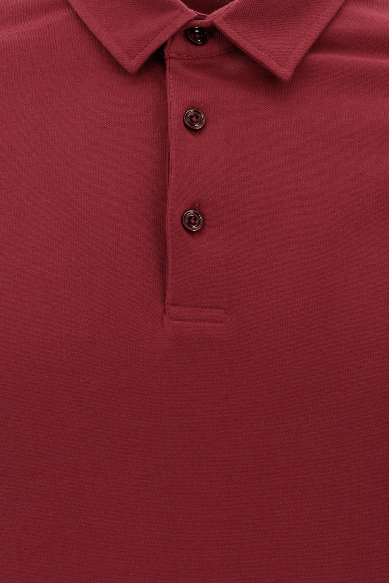 Şarap Bordo Polo Yaka Regular Fit Pamuk T-shirt