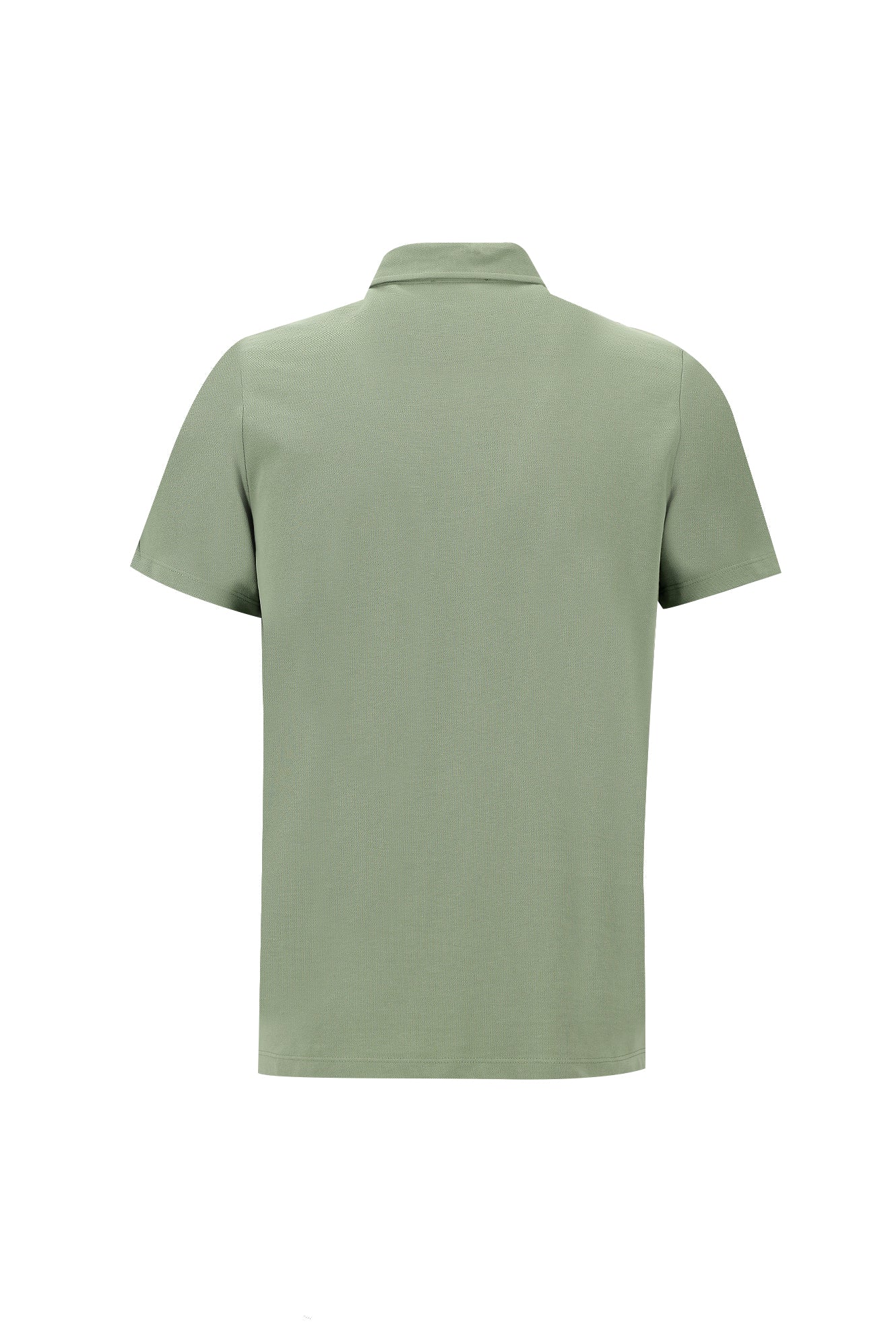 Orman Yeşili Polo Yaka Regular Fit Pamuk T-shirt