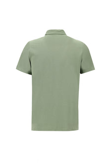 Orman Yeşili Polo Yaka Regular Fit Pamuk T-shirt