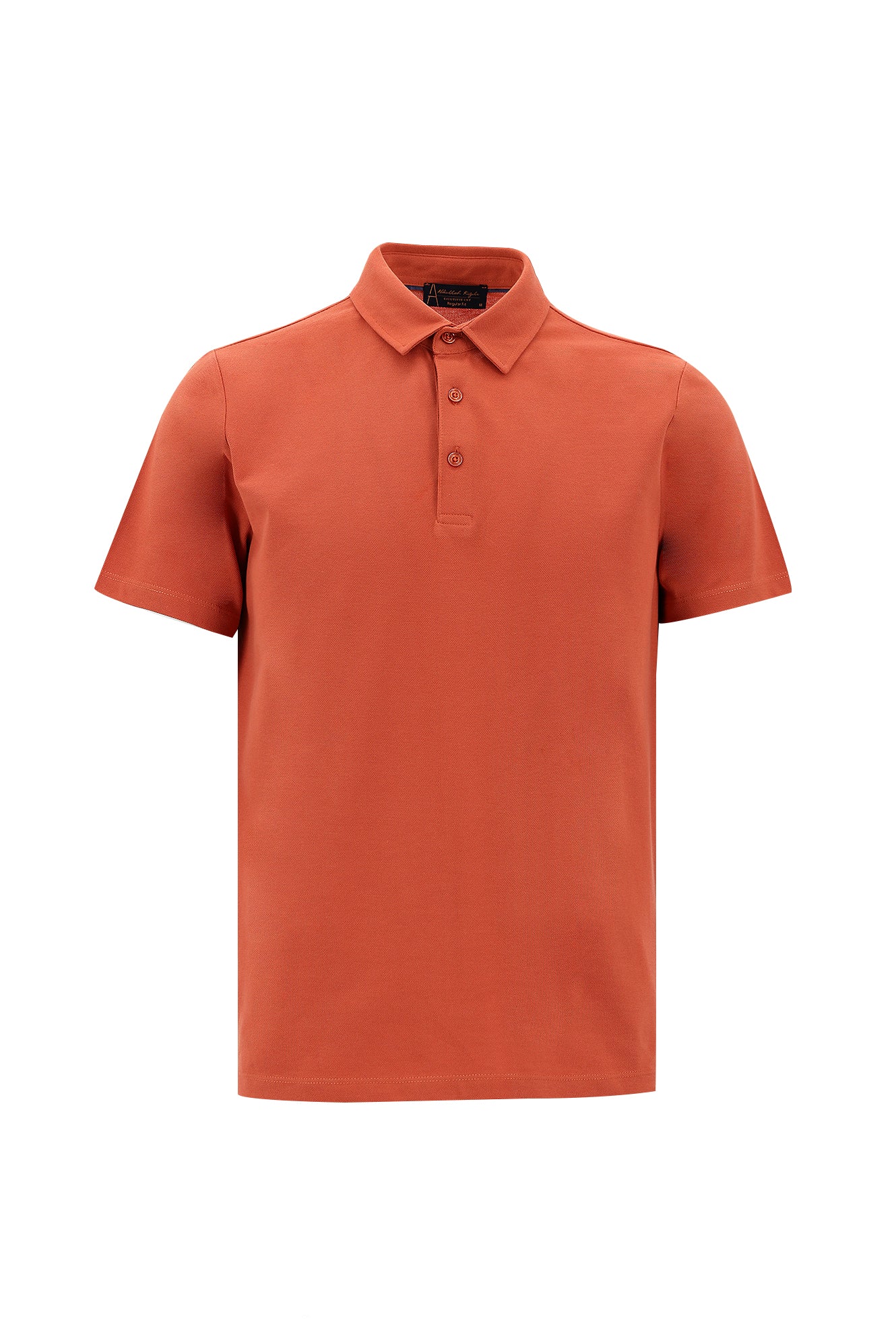 Kırmızı Polo Yaka Regular Fit Pamuk T-shirt