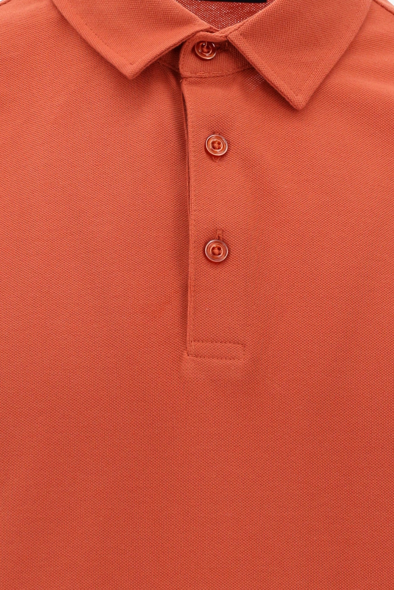 Kırmızı Polo Yaka Regular Fit Pamuk T-shirt