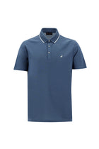 Mavi Polo Yaka Regular Fit Nakışlı Merserize Pamuk T-shirt