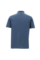Mavi Polo Yaka Regular Fit Nakışlı Merserize Pamuk T-shirt