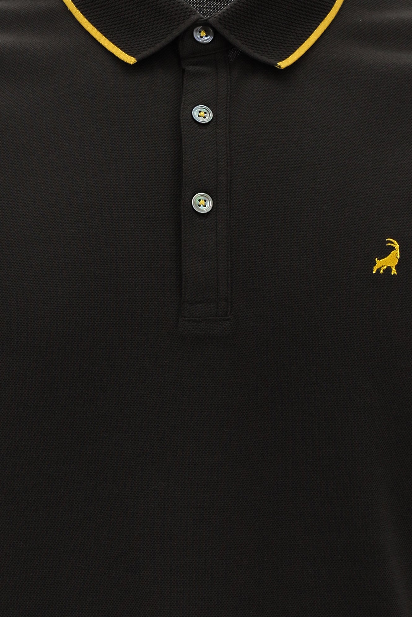 Toprak Polo Yaka Regular Fit Nakışlı Merserize Pamuk T-shirt