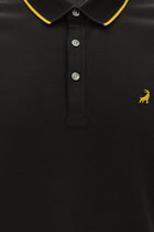 Toprak Polo Yaka Regular Fit Nakışlı Merserize Pamuk T-shirt