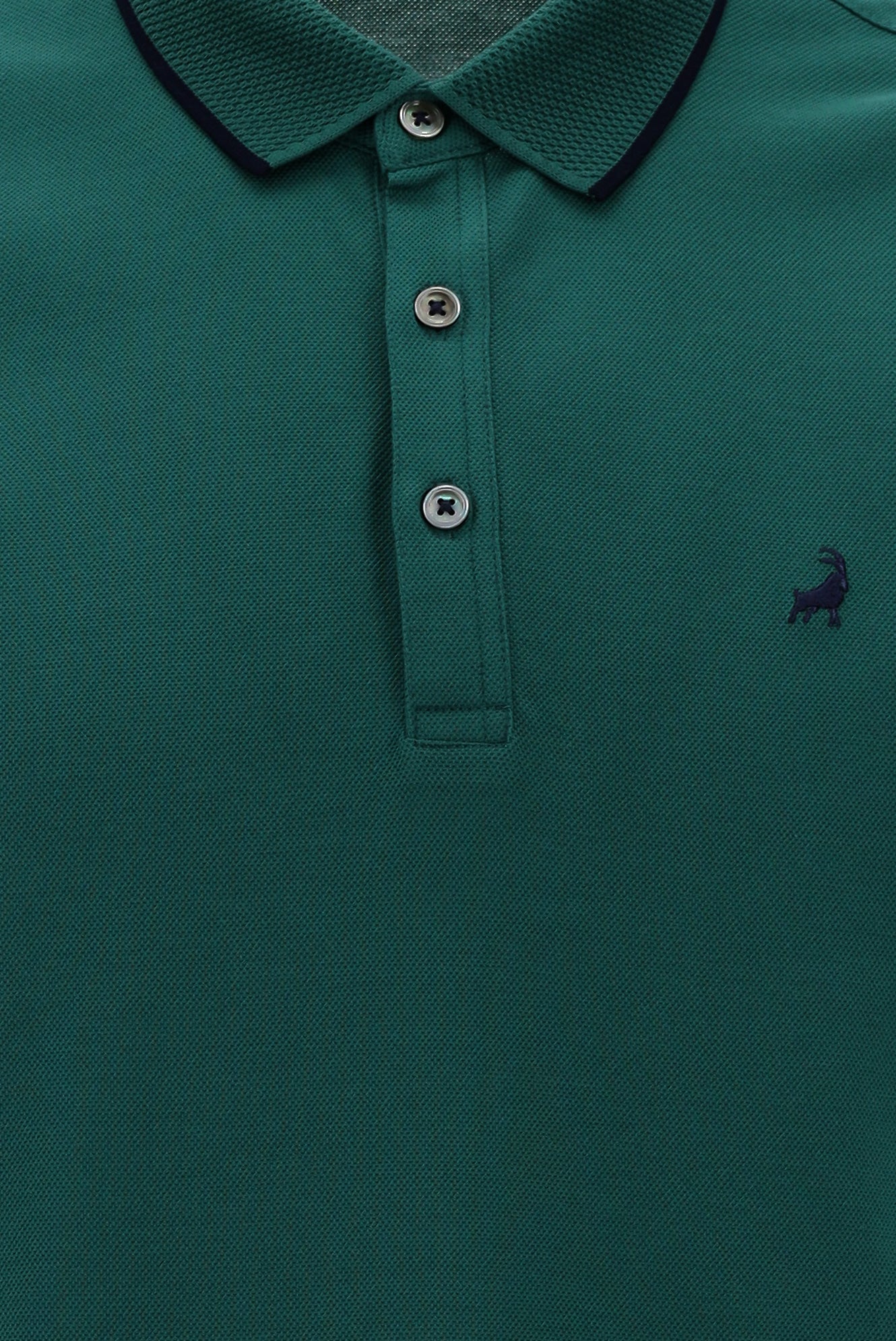 Nefti Polo Yaka Regular Fit Nakışlı Merserize Pamuk T-shirt