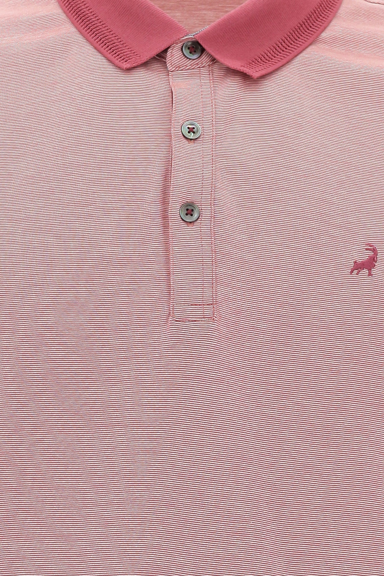 Şarap Bordo Polo Yaka Regular Fit Nakışlı Merserize Pamuk T-shirt