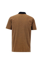 Orta Turuncu Polo Yaka Regular Fit Nakışlı Merserize Pamuk T-shirt