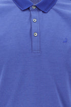 Orta Mor Polo Yaka Regular Fit Nakışlı Merserize Pamuk T-shirt