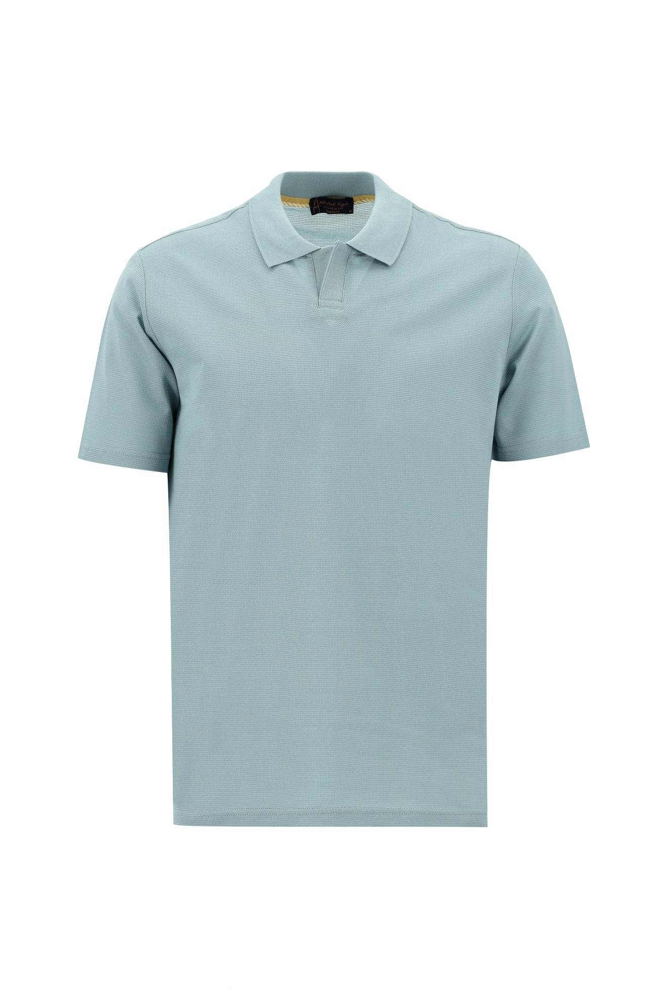 Uçuk Mavi Polo Yaka Regular Fit Merserize Pamuk T-shirt