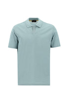 Uçuk Mavi Polo Yaka Regular Fit Merserize Pamuk T-shirt