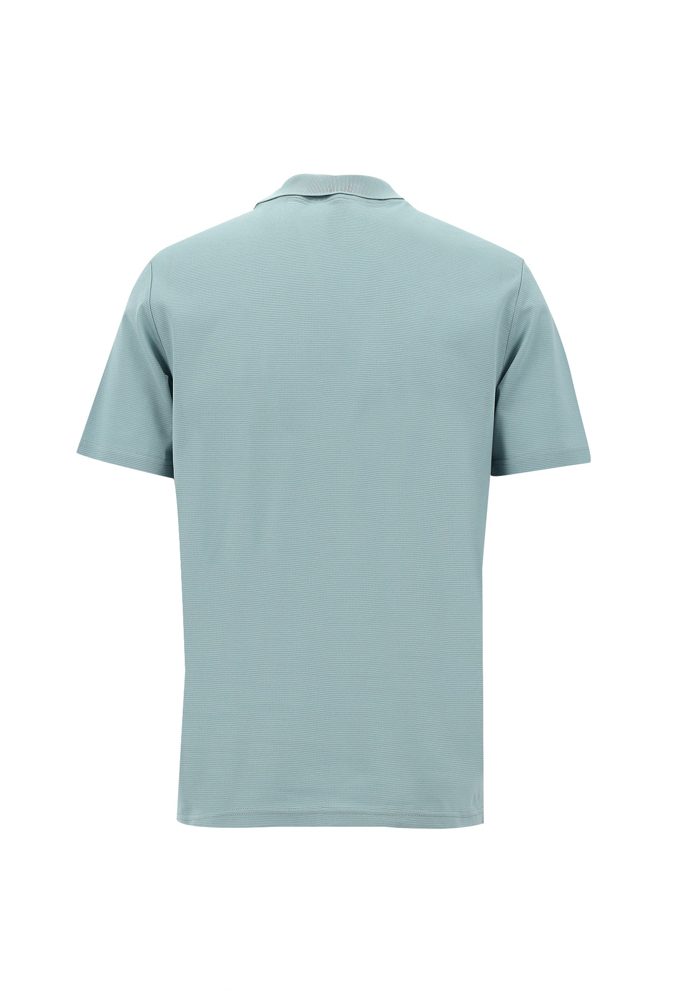 Uçuk Mavi Polo Yaka Regular Fit Merserize Pamuk T-shirt