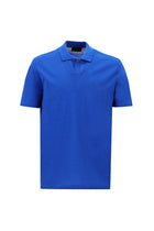 Çivit Mavisi Polo Yaka Regular Fit Merserize Pamuk T-shirt