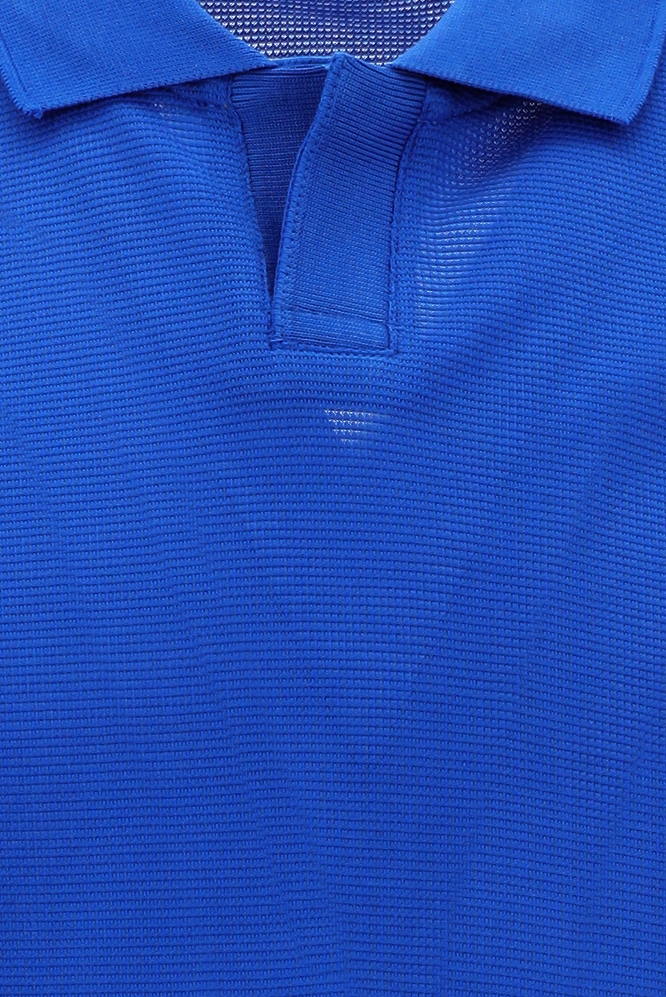 Çivit Mavisi Polo Yaka Regular Fit Merserize Pamuk T-shirt