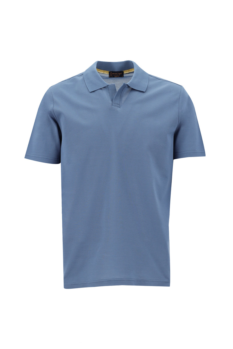 Mavi Polo Yaka Regular Fit Merserize Pamuk T-shirt