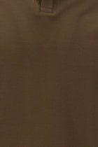 Orta Kahve Polo Yaka Regular Fit Merserize Pamuk T-shirt