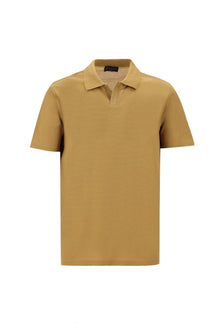 Taba Polo Yaka Regular Fit Merserize Pamuk T-shirt
