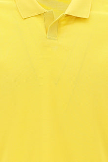 Açık Sarı Polo Yaka Regular Fit Merserize Pamuk T-shirt