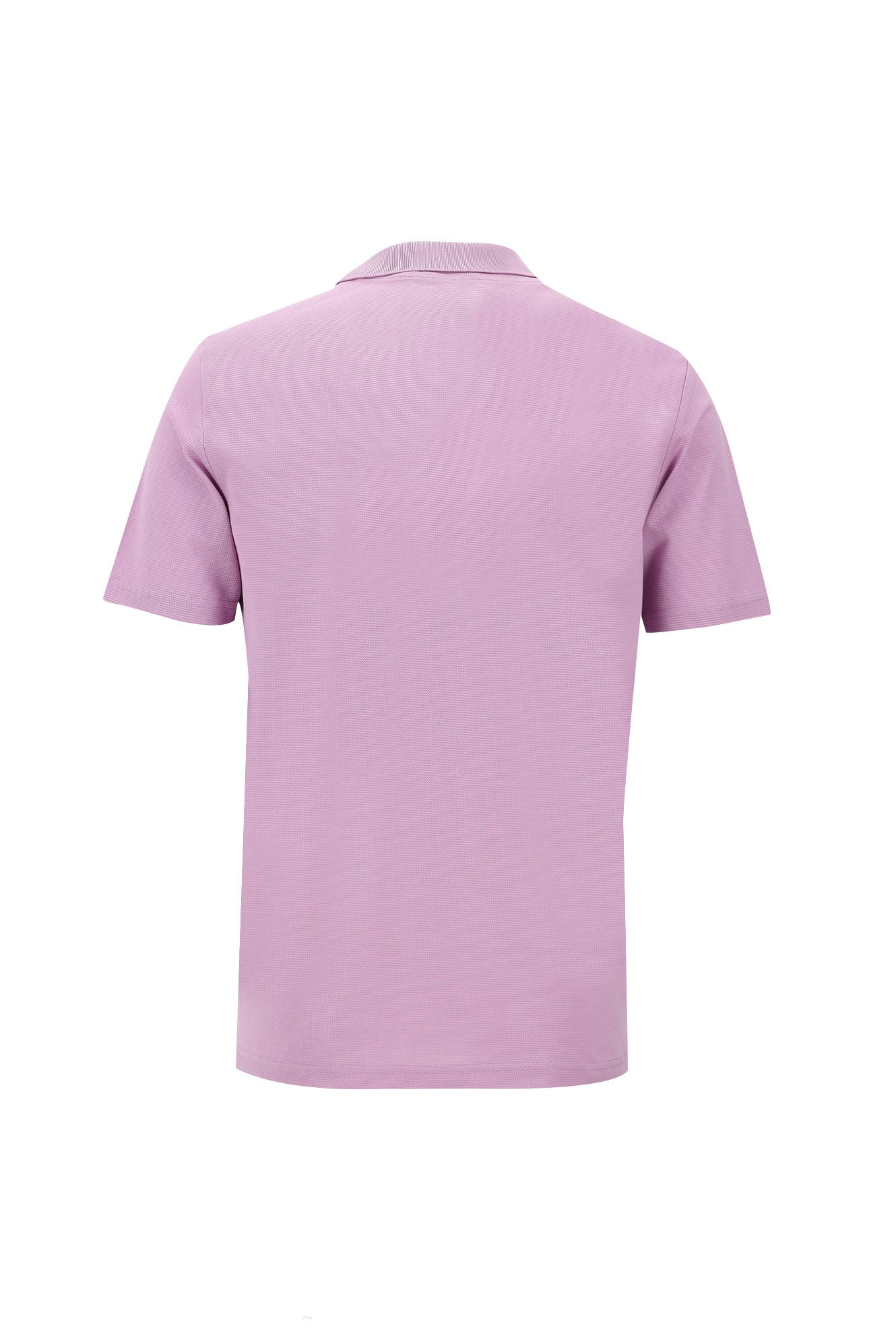 Lila Polo Yaka Regular Fit Merserize Pamuk T-shirt