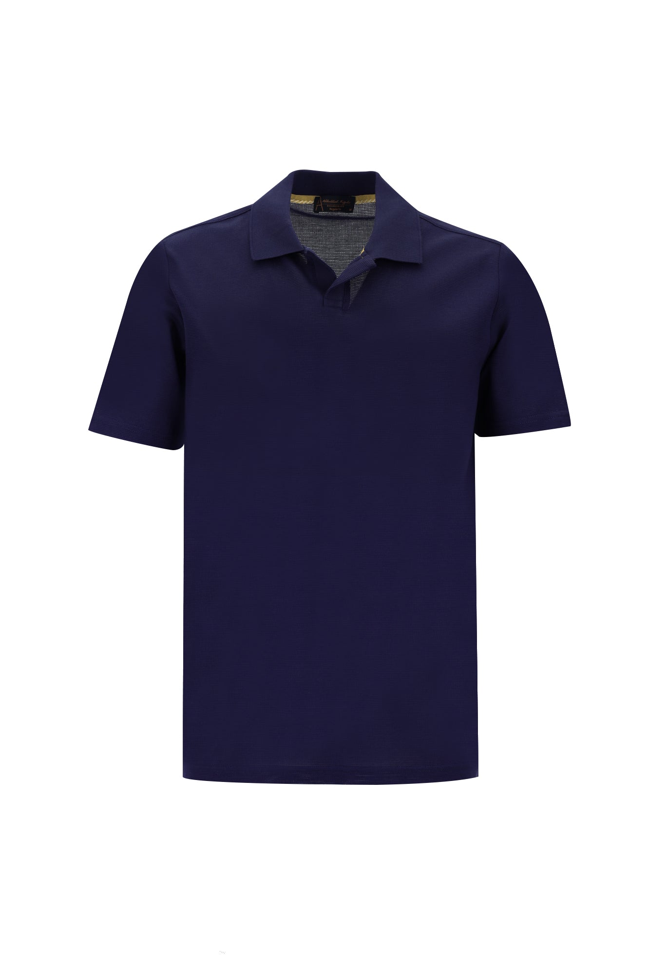 Patlıcan Moru Polo Yaka Regular Fit Merserize Pamuk T-shirt