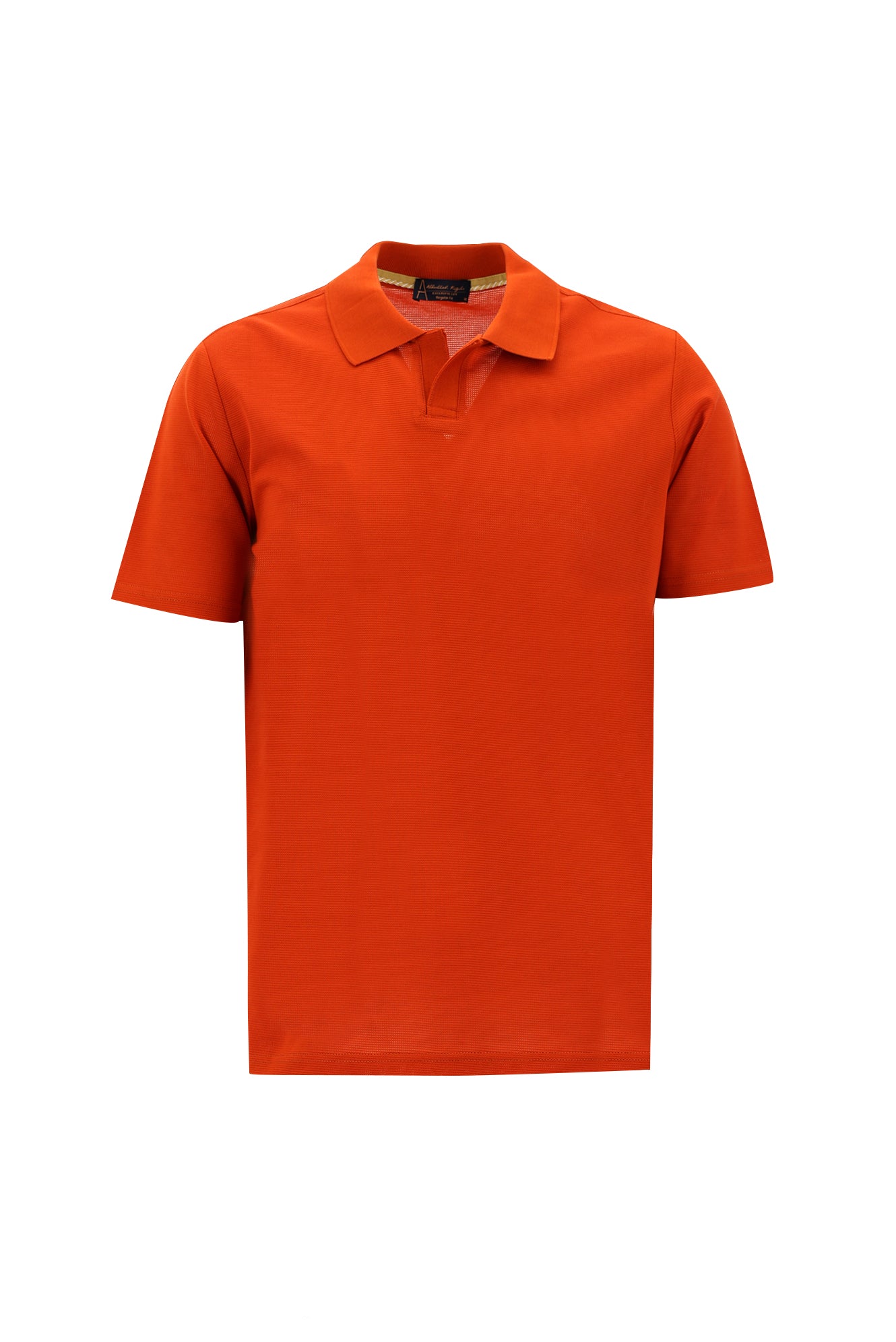 Mercan Kırmızı Polo Yaka Regular Fit Merserize Pamuk T-shirt