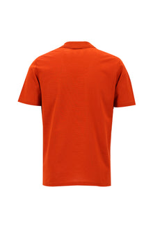 Mercan Kırmızı Polo Yaka Regular Fit Merserize Pamuk T-shirt