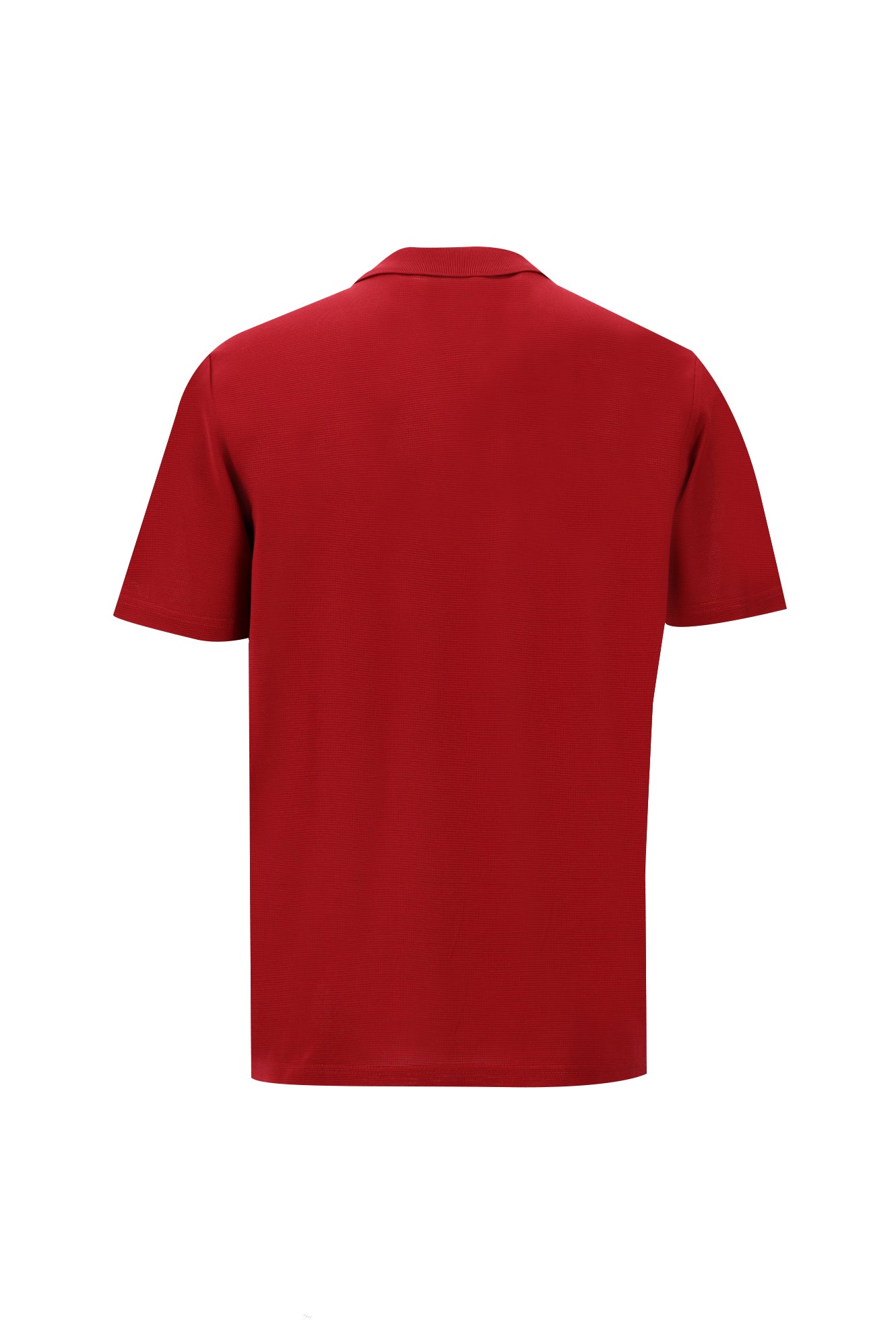 Koyu Kırmızı Polo Yaka Regular Fit Merserize Pamuk T-shirt