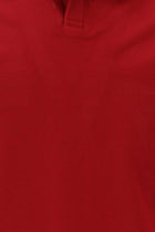 Koyu Kırmızı Polo Yaka Regular Fit Merserize Pamuk T-shirt