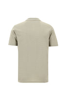 Açık Vizon Polo Yaka Regular Fit Merserize Pamuk T-shirt