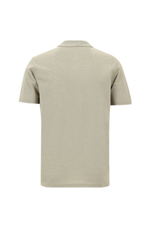 Açık Vizon Polo Yaka Regular Fit Merserize Pamuk T-shirt