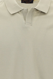 Açık Vizon Polo Yaka Regular Fit Merserize Pamuk T-shirt