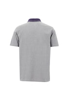 Orta Mor Polo Yaka Regular Fit Nakışlı Merserize Pamuk T-shirt