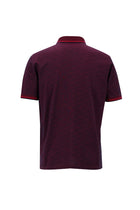 Fuşya Polo Yaka Regular Fit Nakışlı Merserize Pamuk T-shirt
