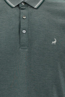 Nefti Polo Yaka Regular Fit Nakışlı Merserize Pamuk T-shirt